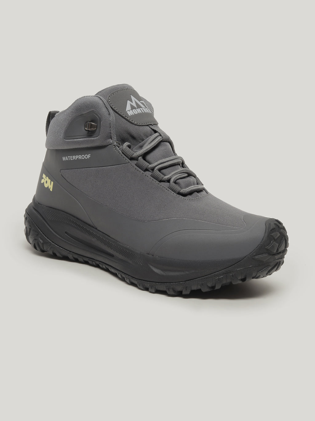 JMM003 - Men's Lace Up High Cut Boots Dark Grey