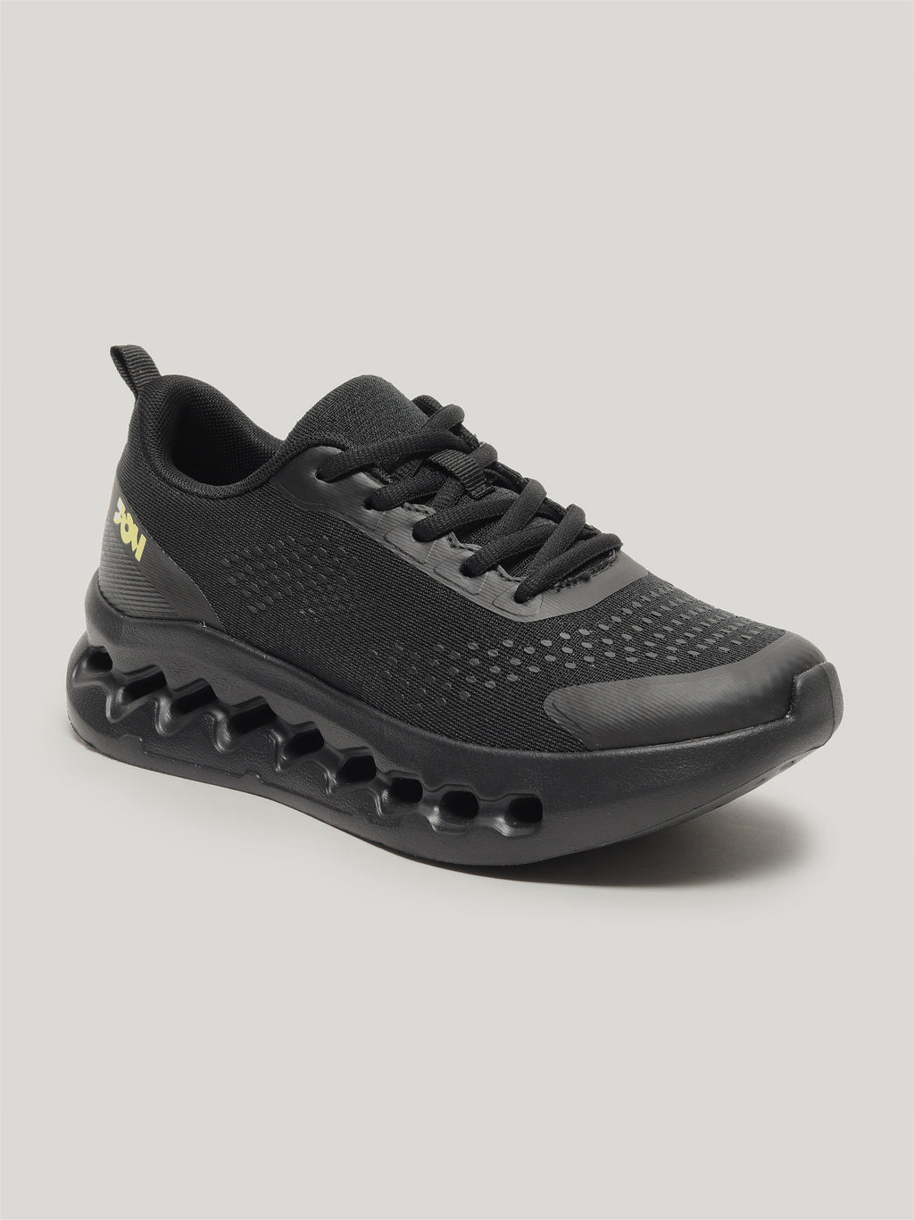 JW092 - Women's Lace Up Shoes Full Black