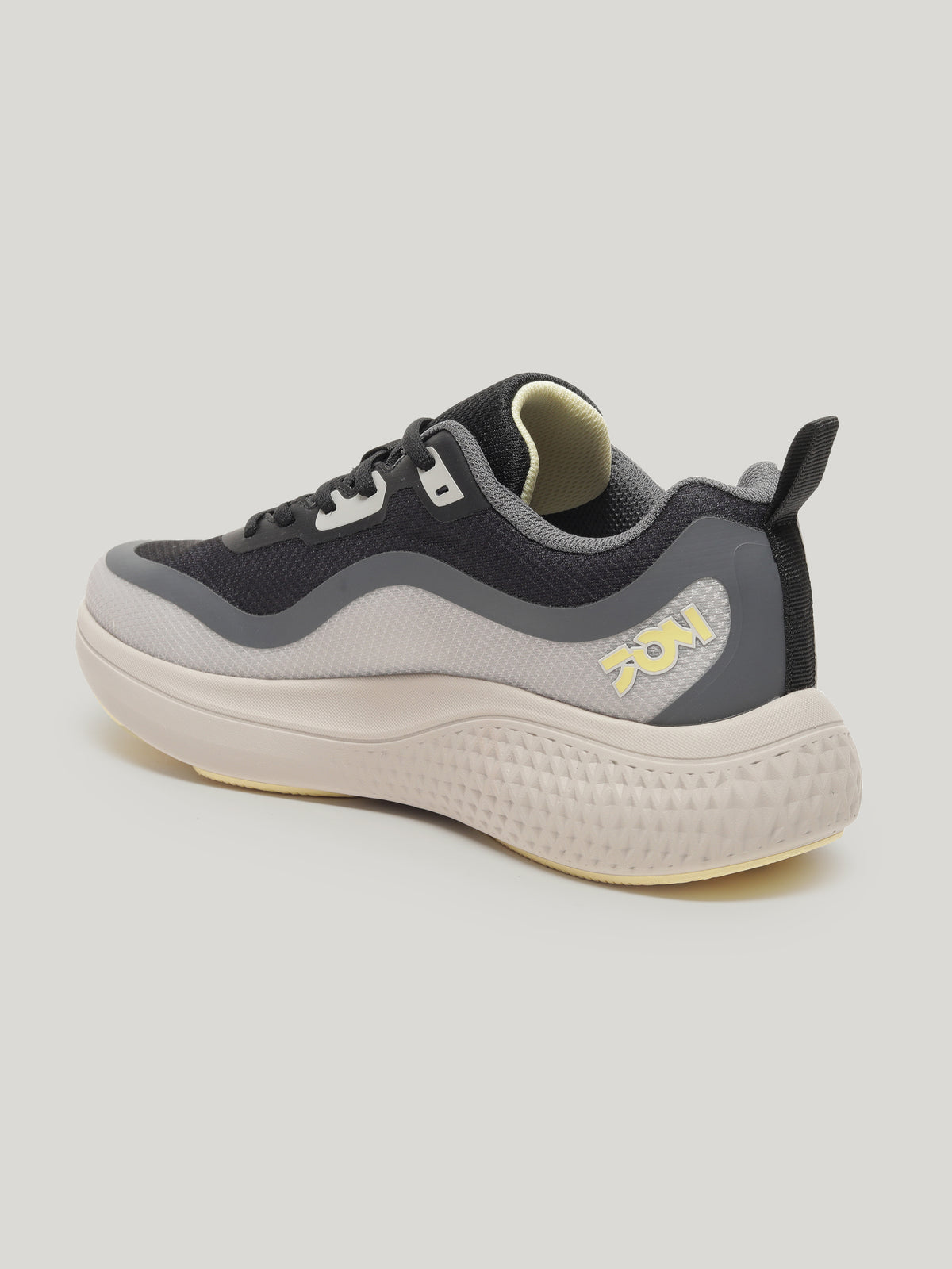 JM097 - Men's Lace Up Shoes Black / Beige
