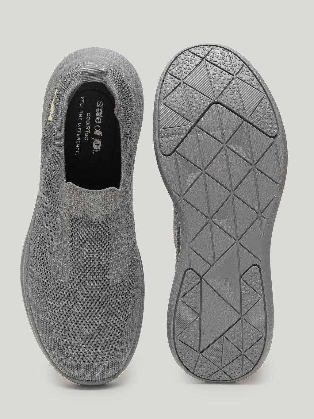 JM107 - Men's Slip On Shoes Grey