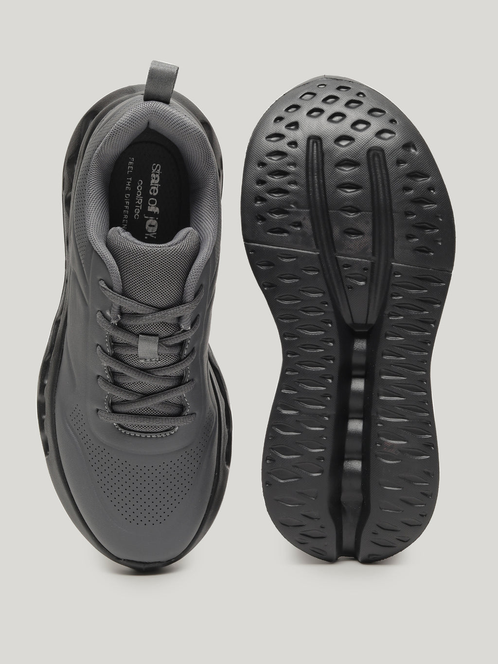 JM093 - Men's Lace Up Shoes Dark Grey