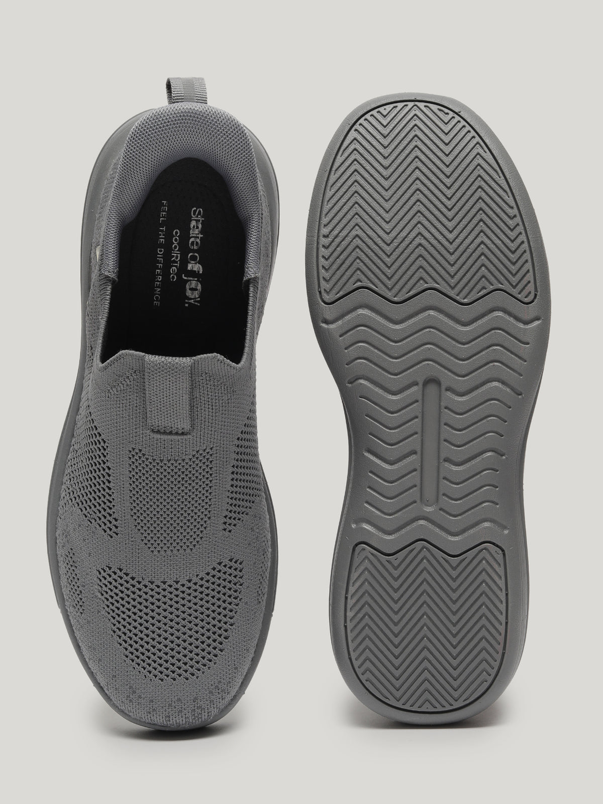 JM108 - Men's Slip On Shoes Grey