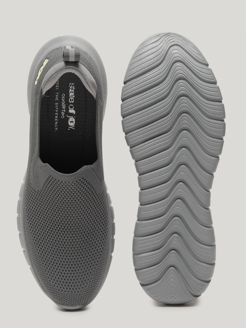 JW099 - Women's Slip On Shoes Dark Grey