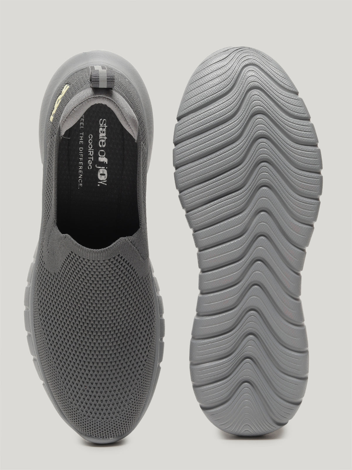 JW099 - Women's Slip On Shoes Dark Grey
