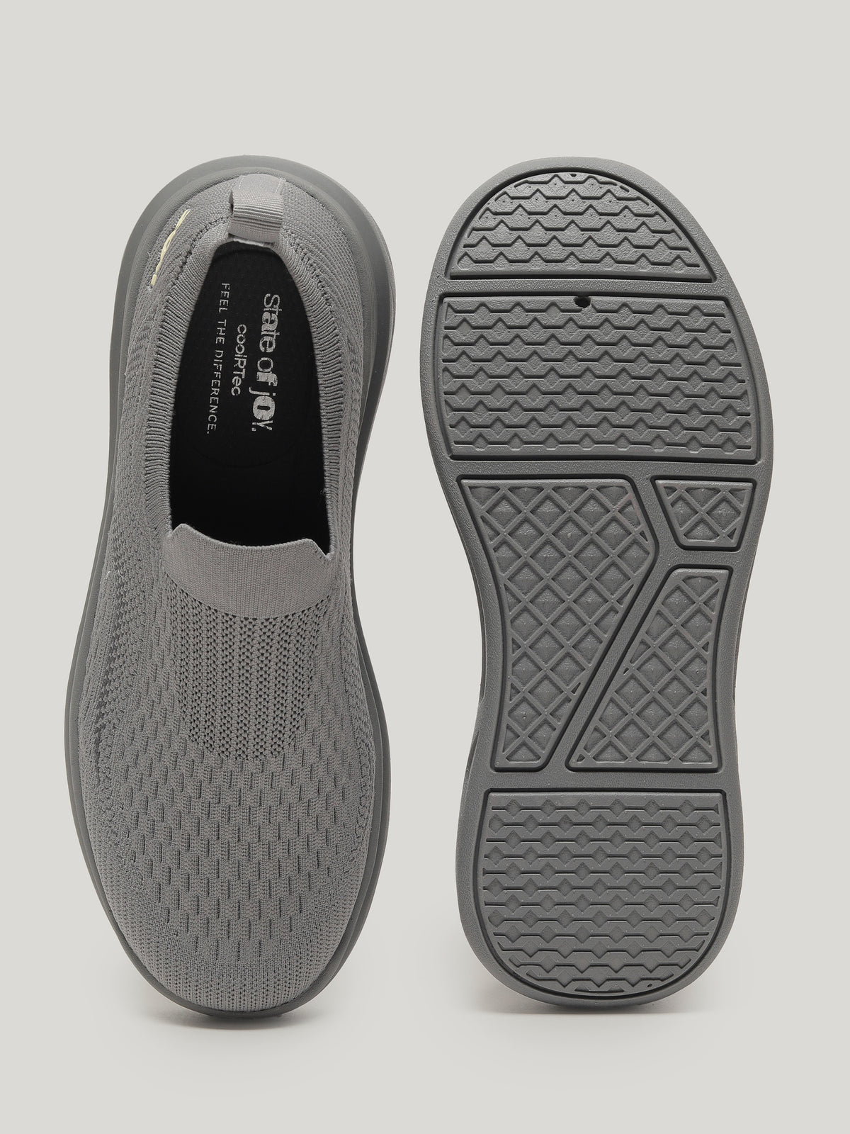 JM111 - Men's Slip On Shoes Grey