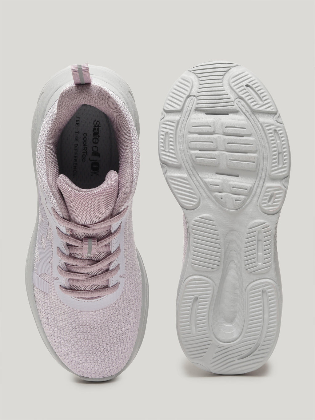 JW095 - Women's Lace Up Shoes Pastel Pink