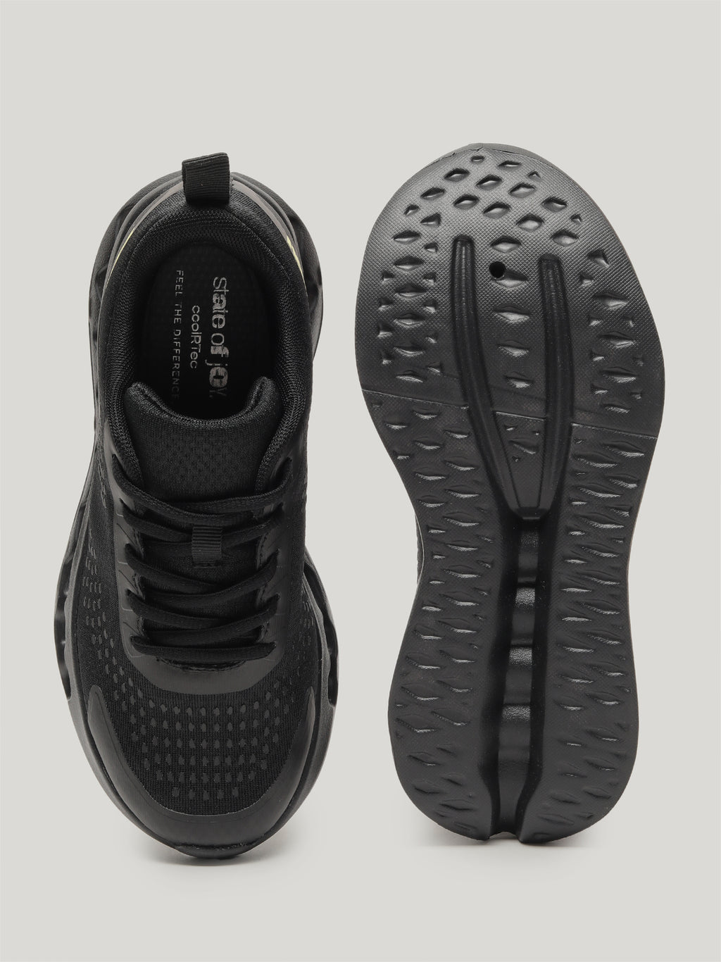 JW092 - Women's Lace Up Shoes Full Black