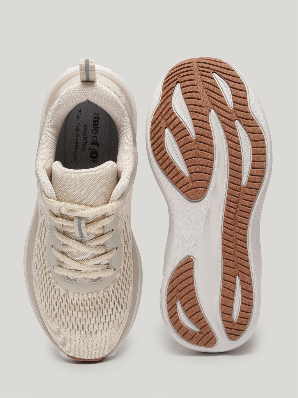 JW093 - Women's Lace Up Shoes Nude