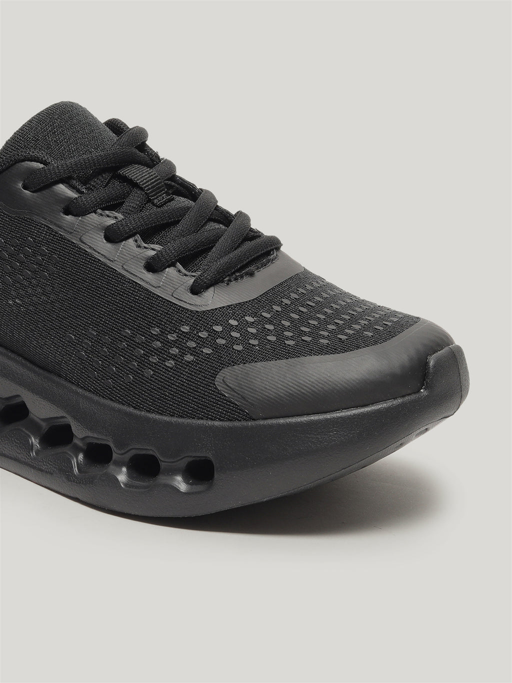 JW092 - Women's Lace Up Shoes Full Black