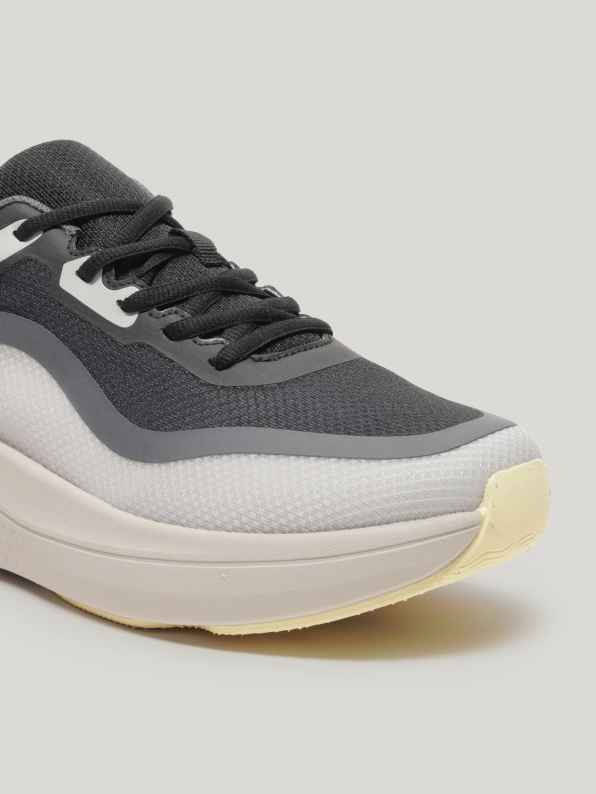 JM097 - Men's Lace Up Shoes Black / Beige