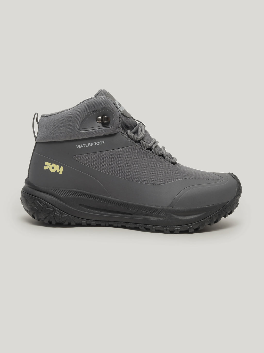 JMM003 - Men's Lace Up High Cut Boots Dark Grey