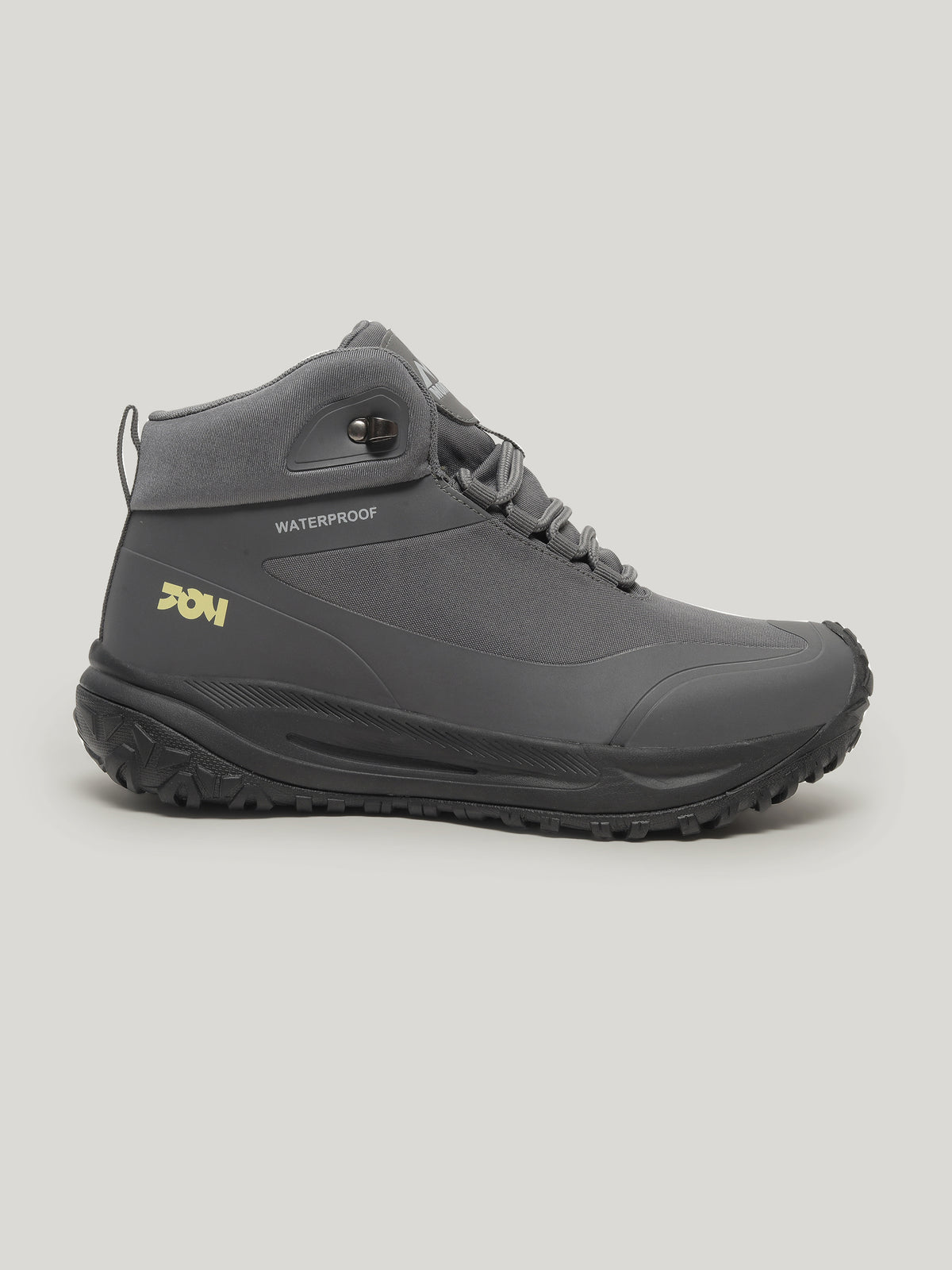 JMM003 - Men's Lace Up High Cut Boots Dark Grey