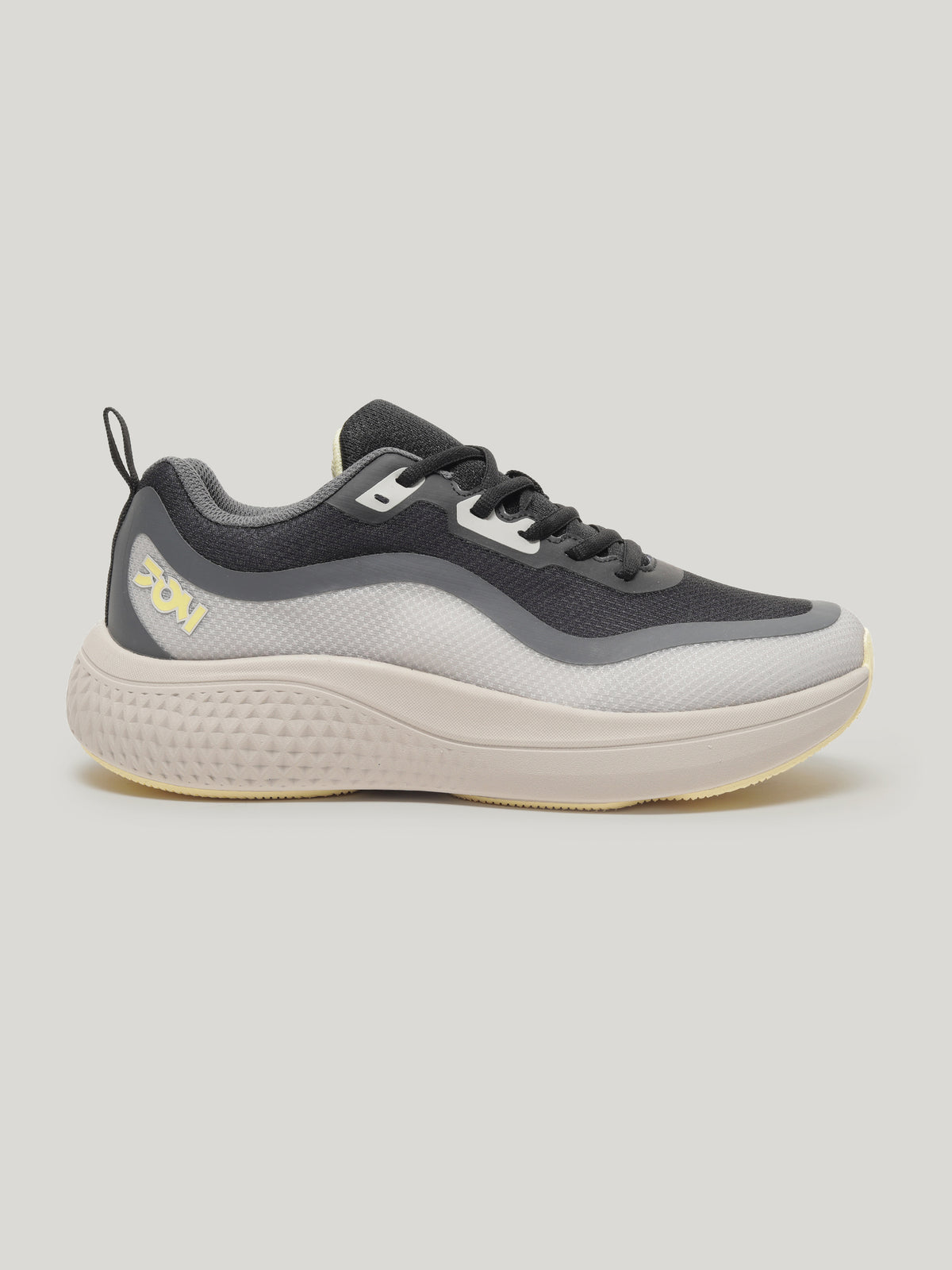 JM097 - Men's Lace Up Shoes Black / Beige