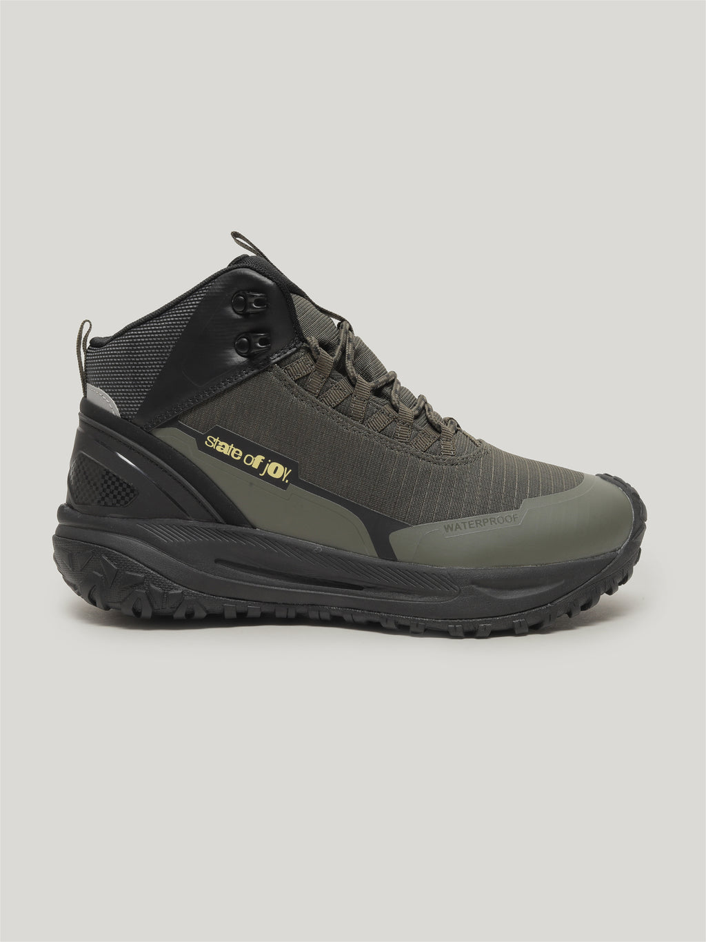 JMM004 - Men's Lace Up High Cut Boots Olive