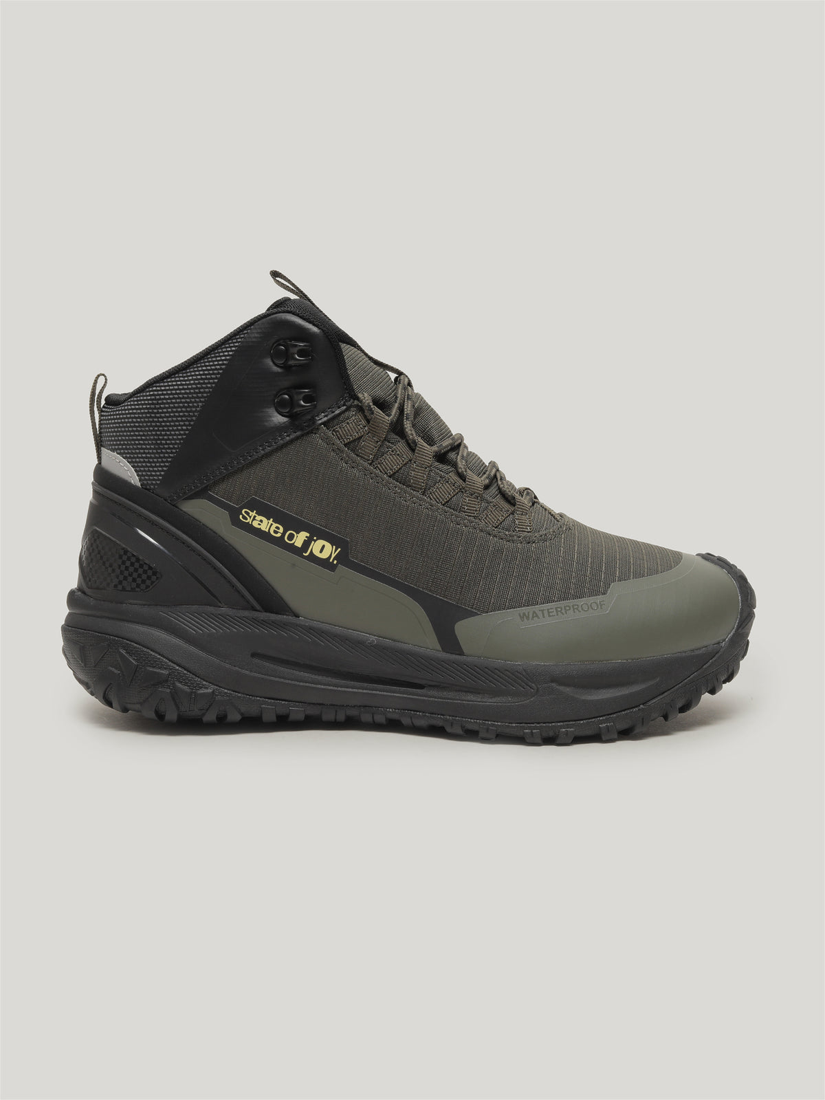 JMM004 - Men's Lace Up High Cut Boots Olive