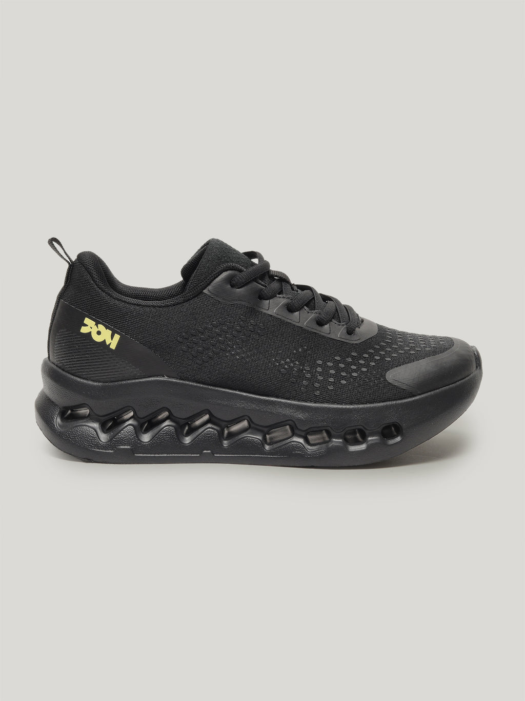 JW092 - Women's Lace Up Shoes Full Black