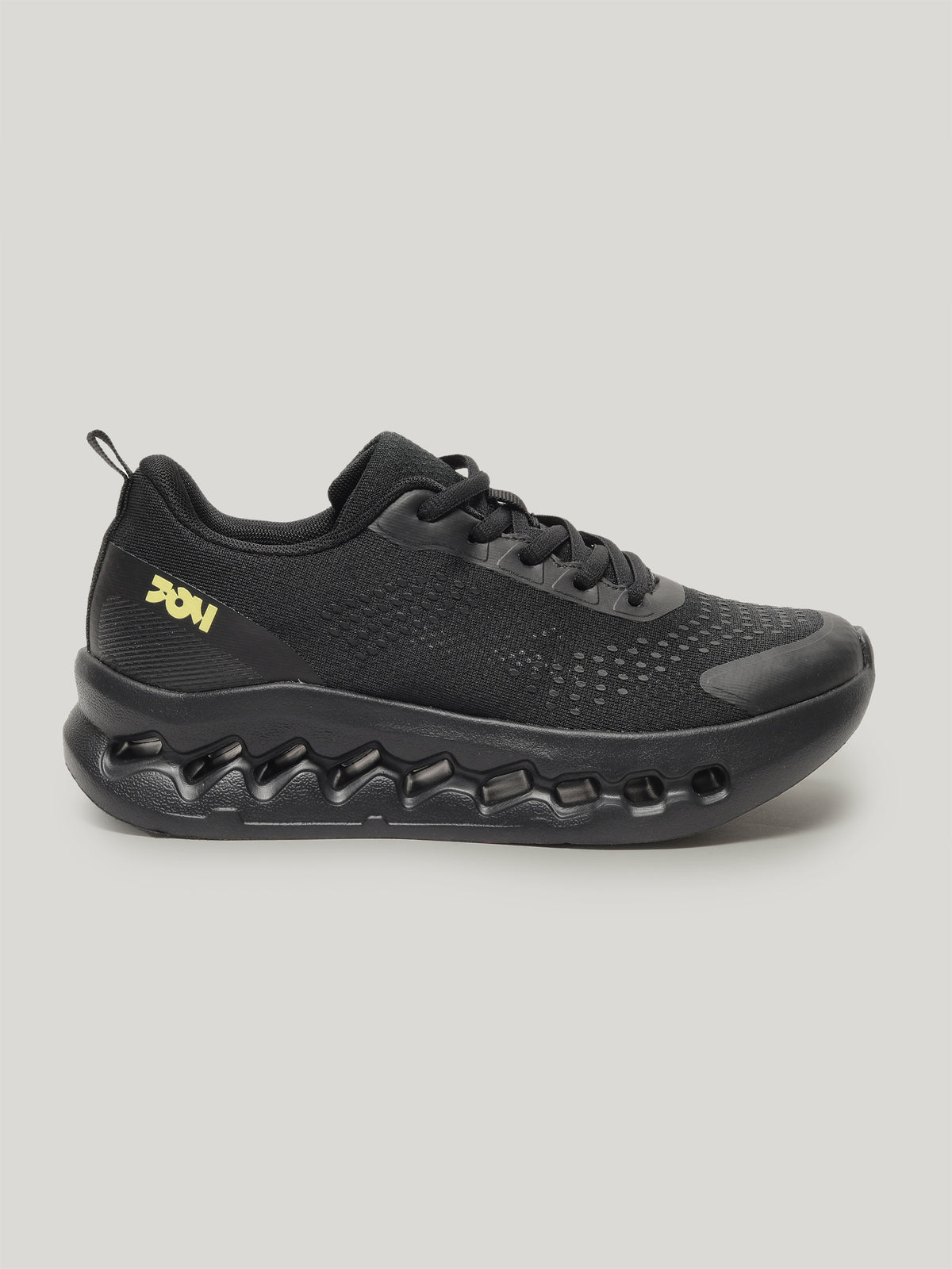JW092 - Women's Lace Up Shoes Full Black