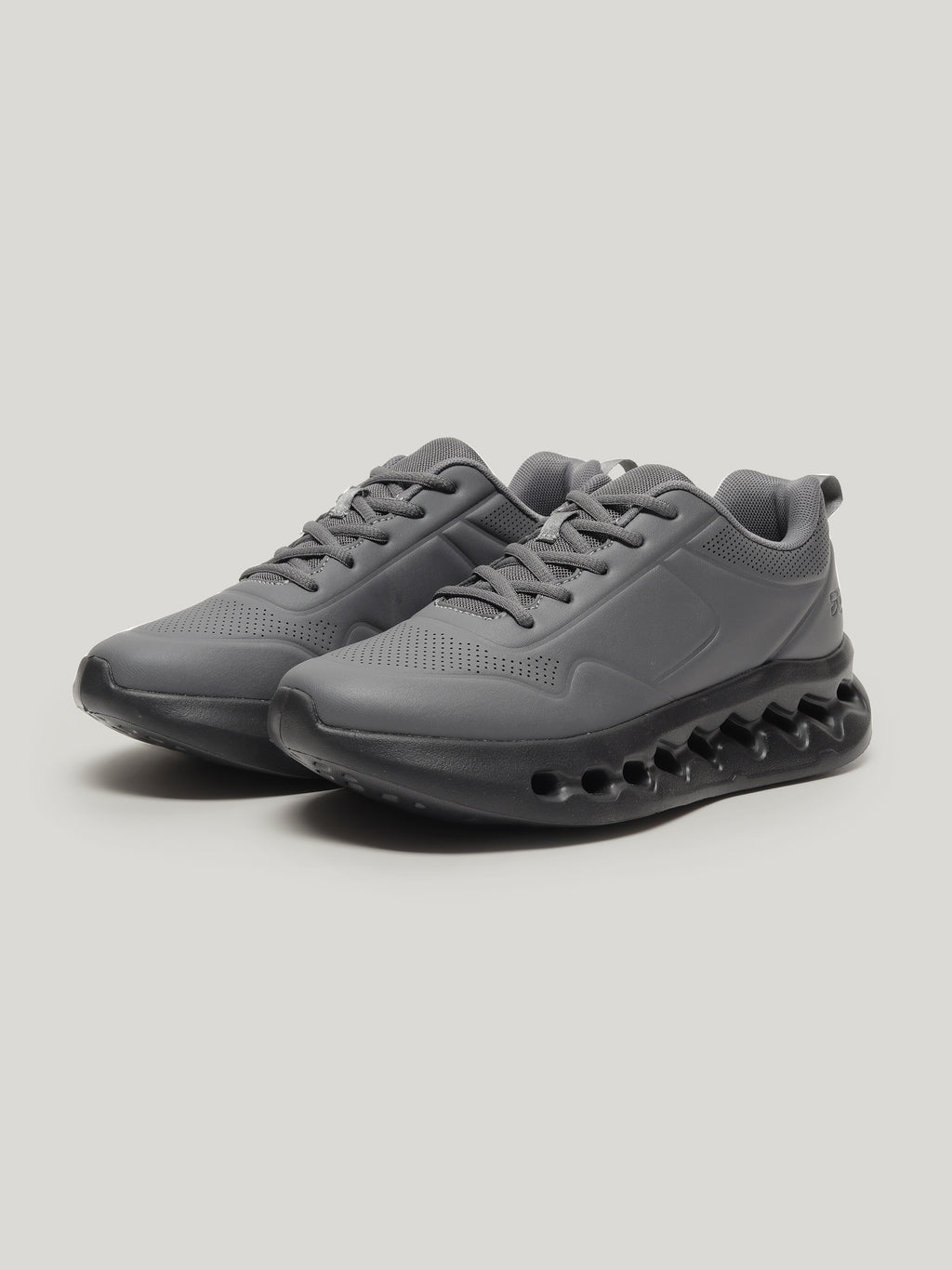 JM093 - Men's Lace Up Shoes Dark Grey