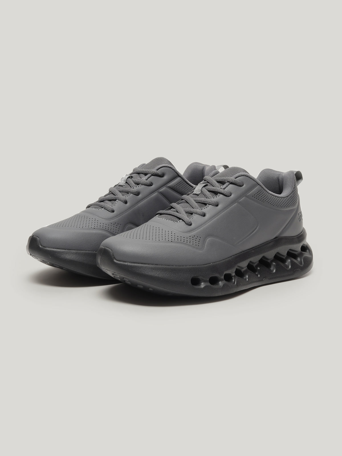 JM093 - Men's Lace Up Shoes Dark Grey