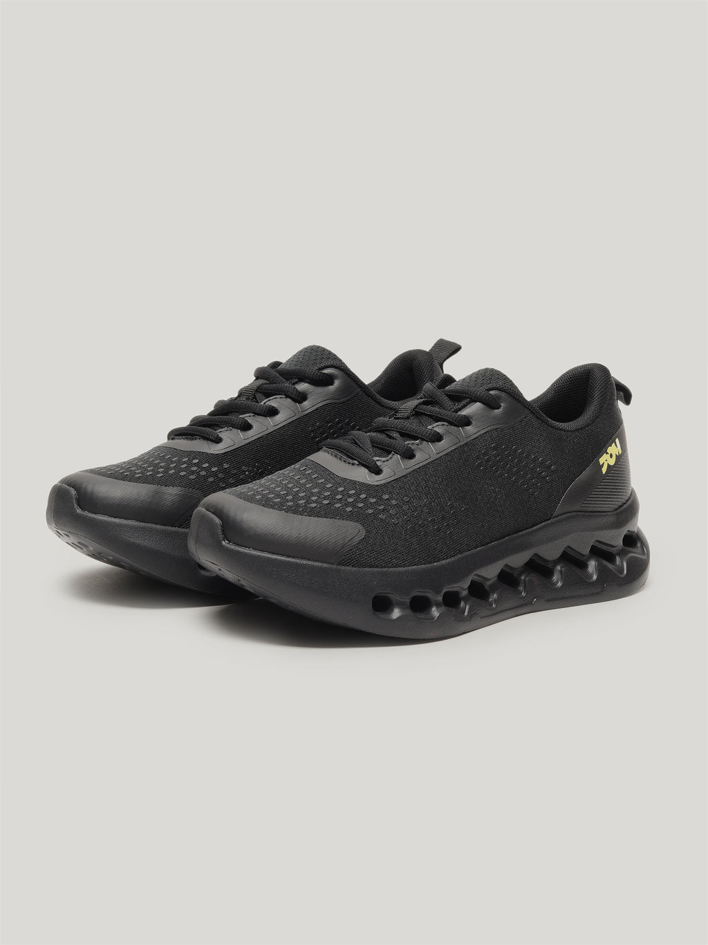 JW092 - Women's Lace Up Shoes Full Black