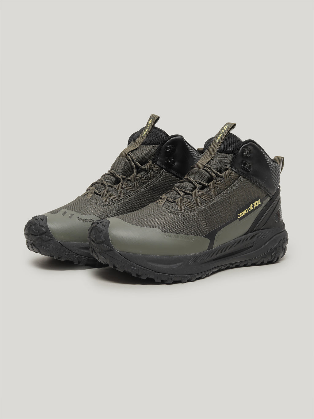 JMM004 - Men's Lace Up High Cut Boots Olive