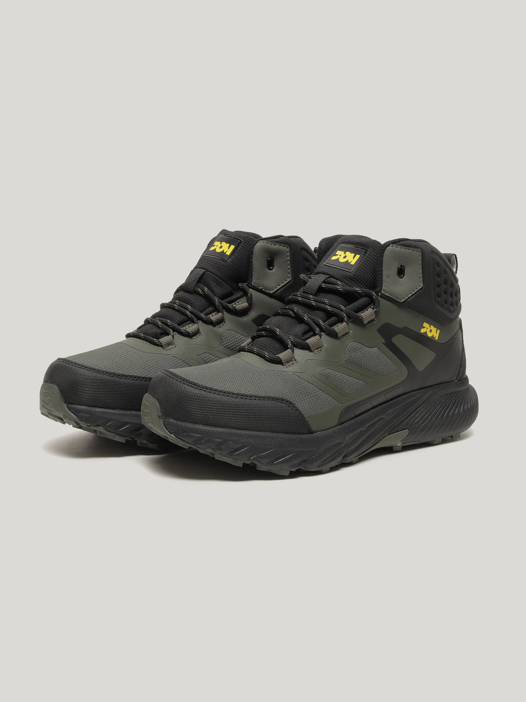 JMM006 - Men's Lace Up High Cut Boots Olive