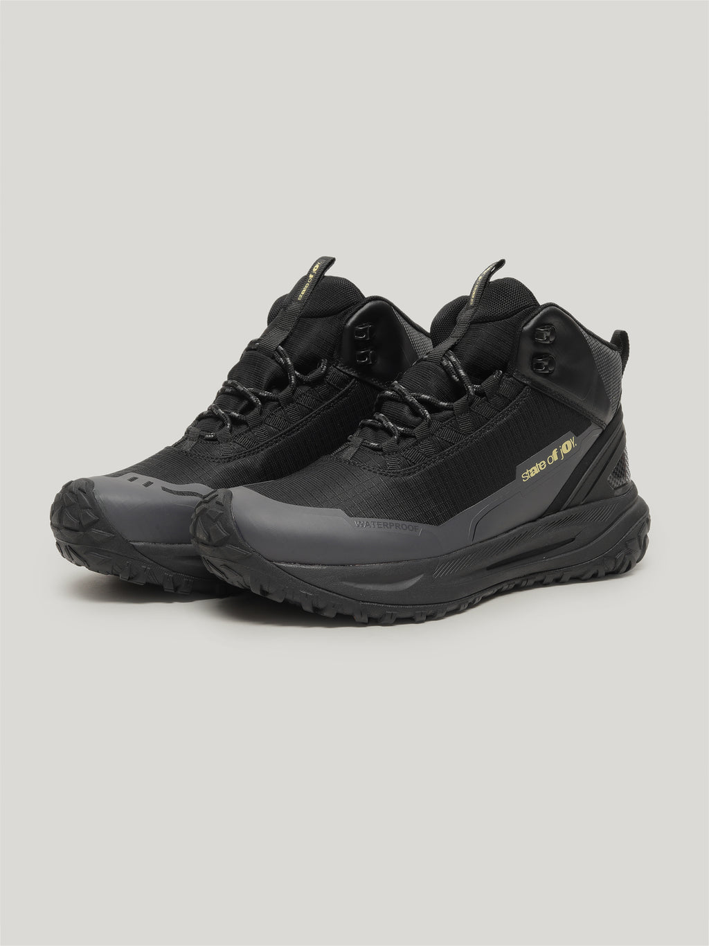 JMM004 - Men's Lace Up High Cut Boots Black