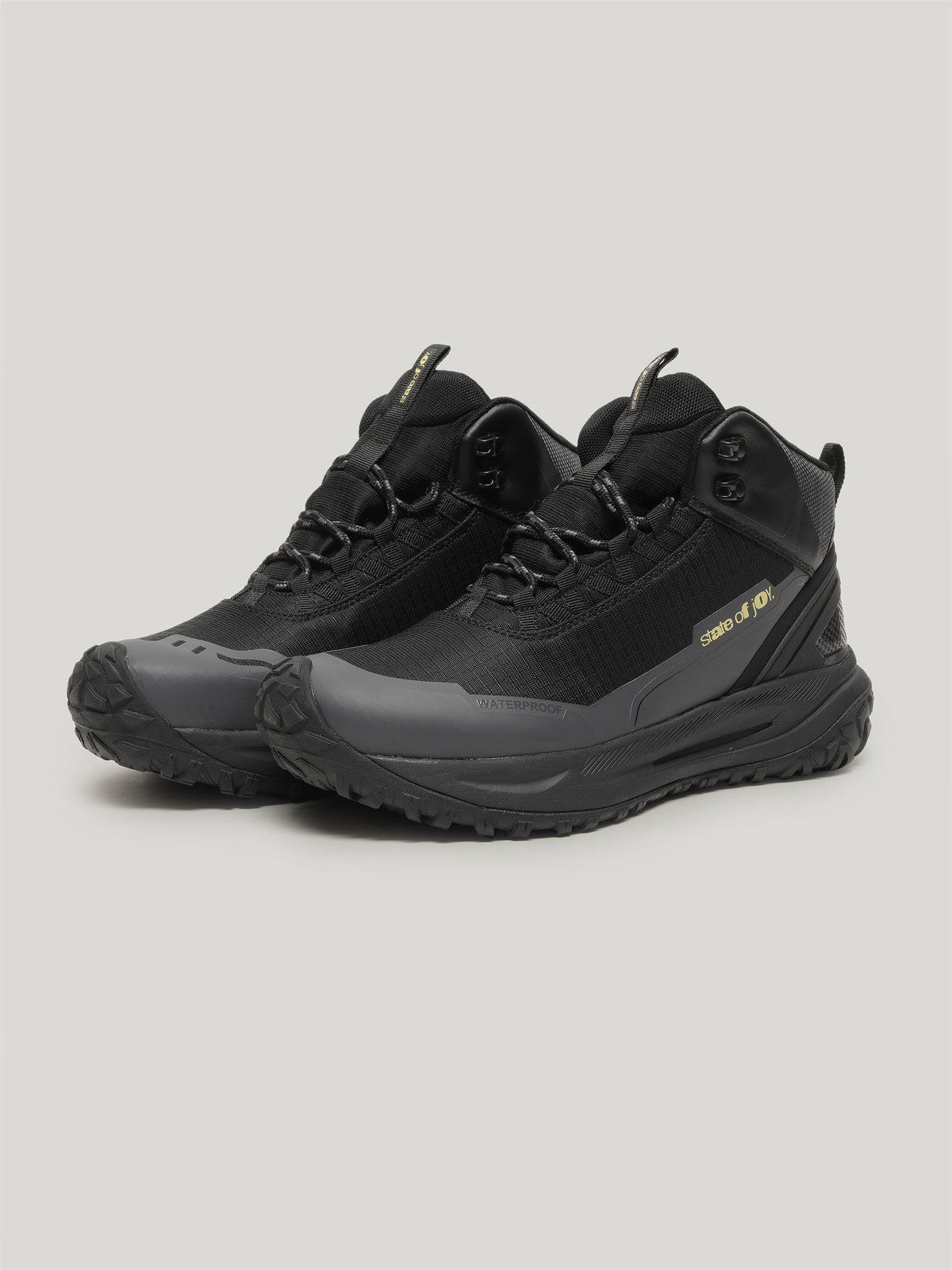JMM004 - Men's Lace Up High Cut Boots Black