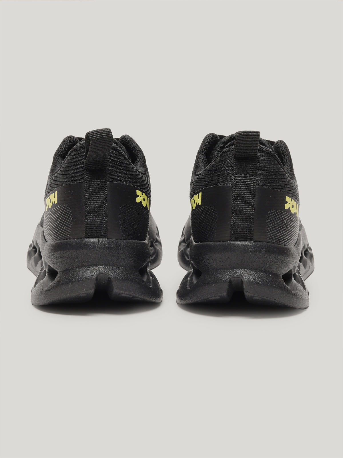 JW092 - Women's Lace Up Shoes Full Black