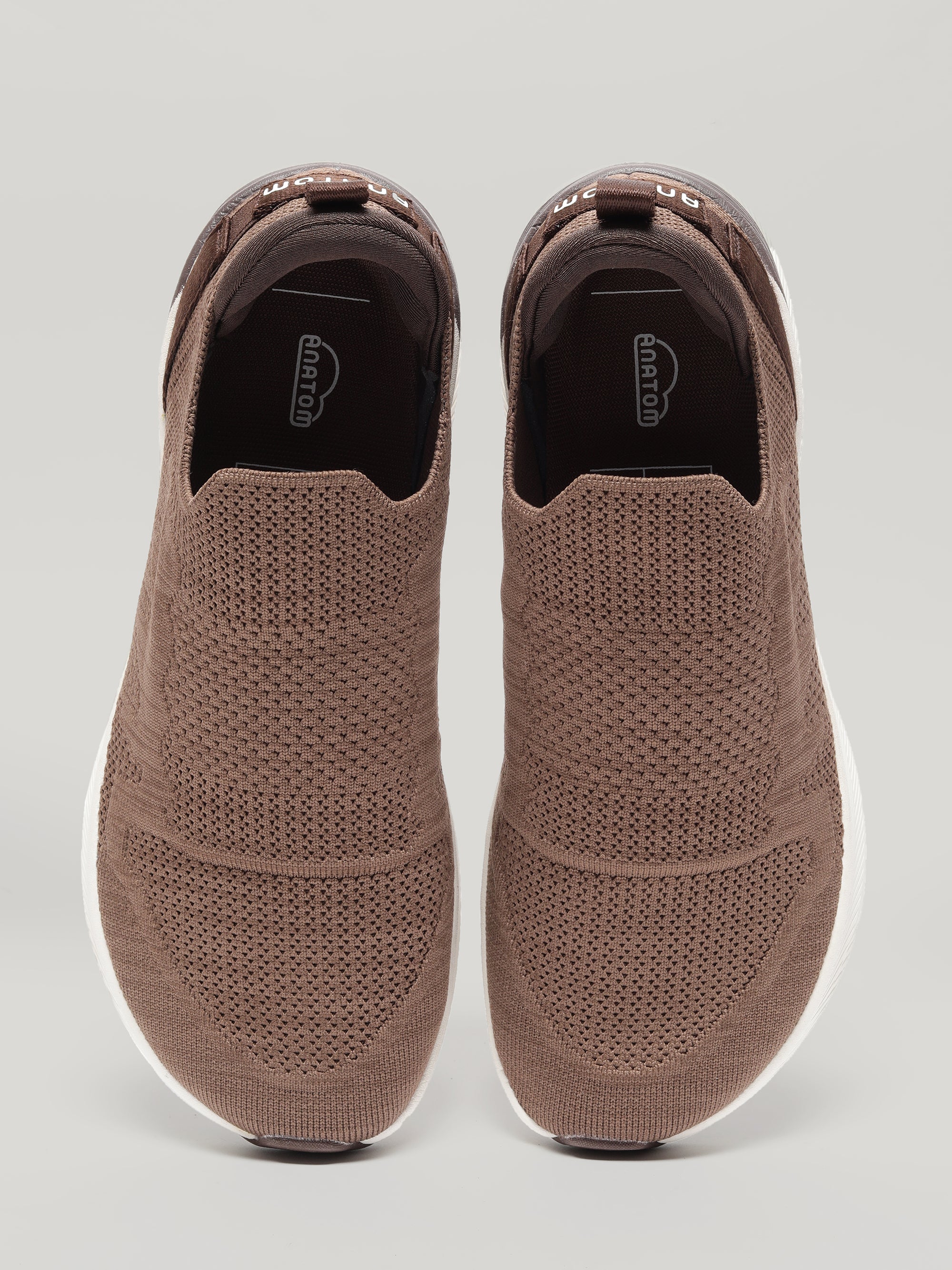 Anatom Ease Series AM001 - Mens Slip On Shoes Mocha Melan