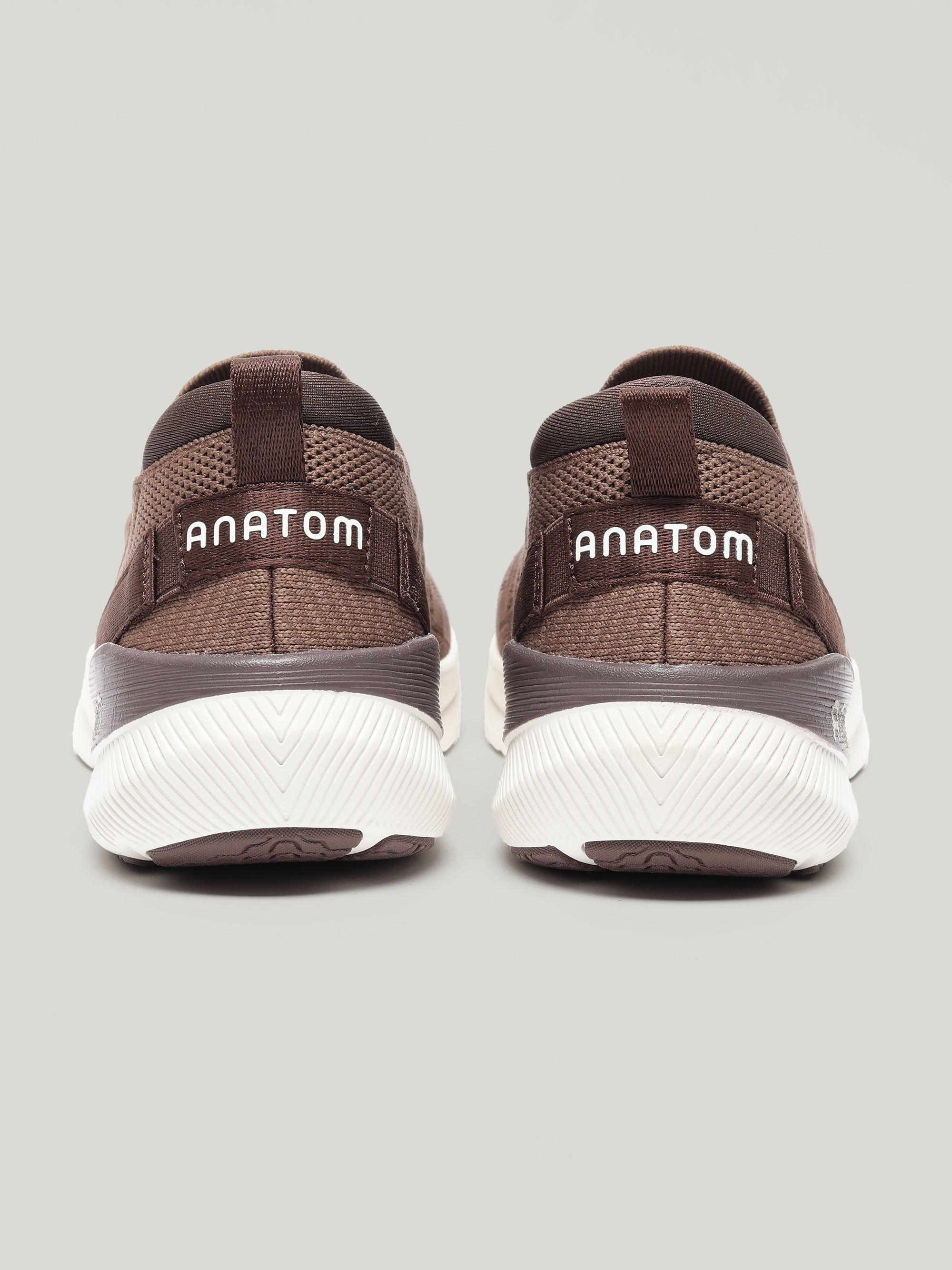 Anatom Ease Series AM001 - Mens Slip On Shoes Mocha Melan