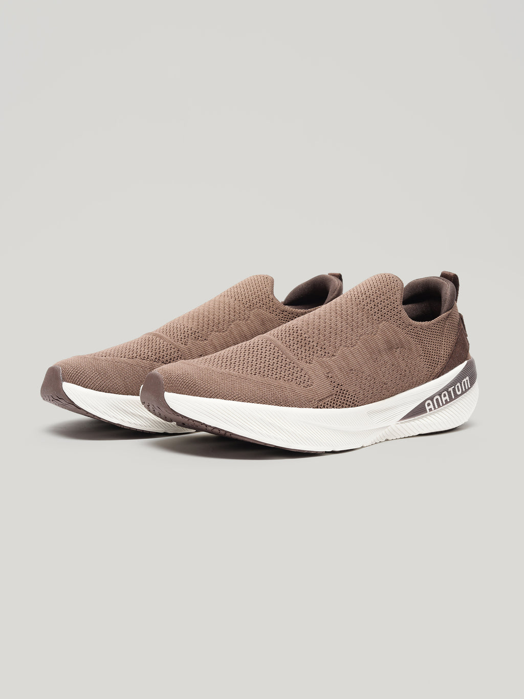 Anatom Ease Series AM001 - Mens Slip On Shoes Mocha Melan