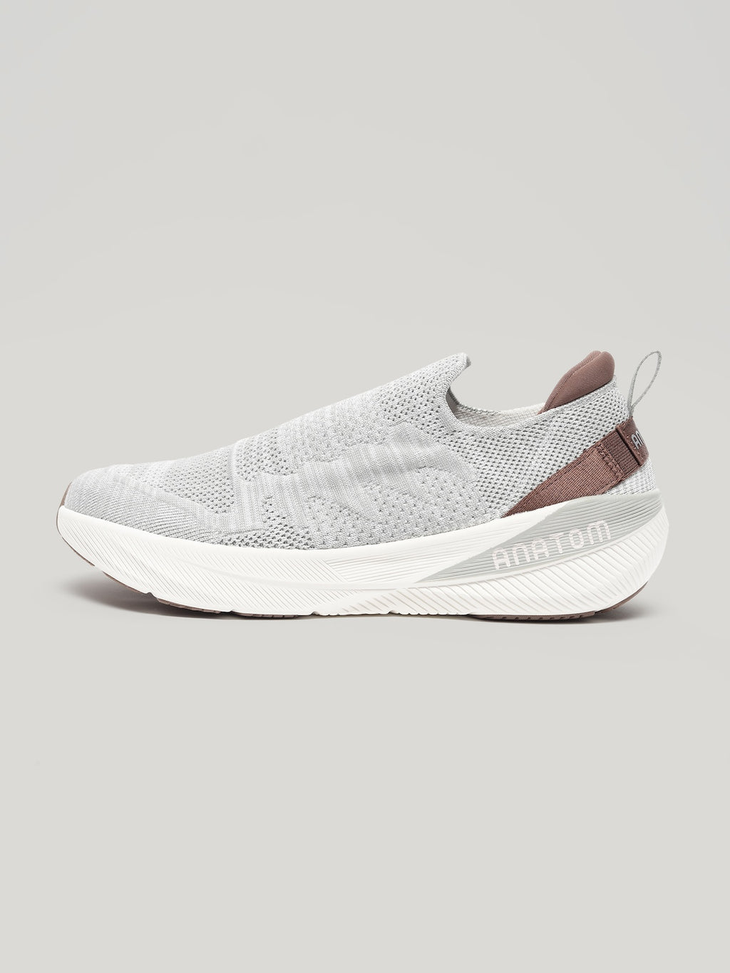 Anatom Ease Series AM001 - Mens Slip On Shoes Taupe Melan
