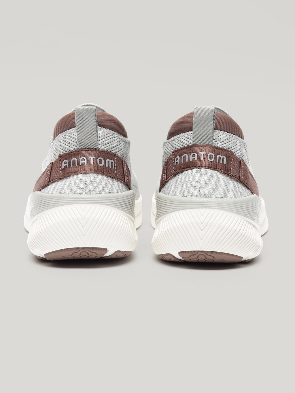 Anatom Ease Series AM001 - Mens Slip On Shoes Taupe Melan