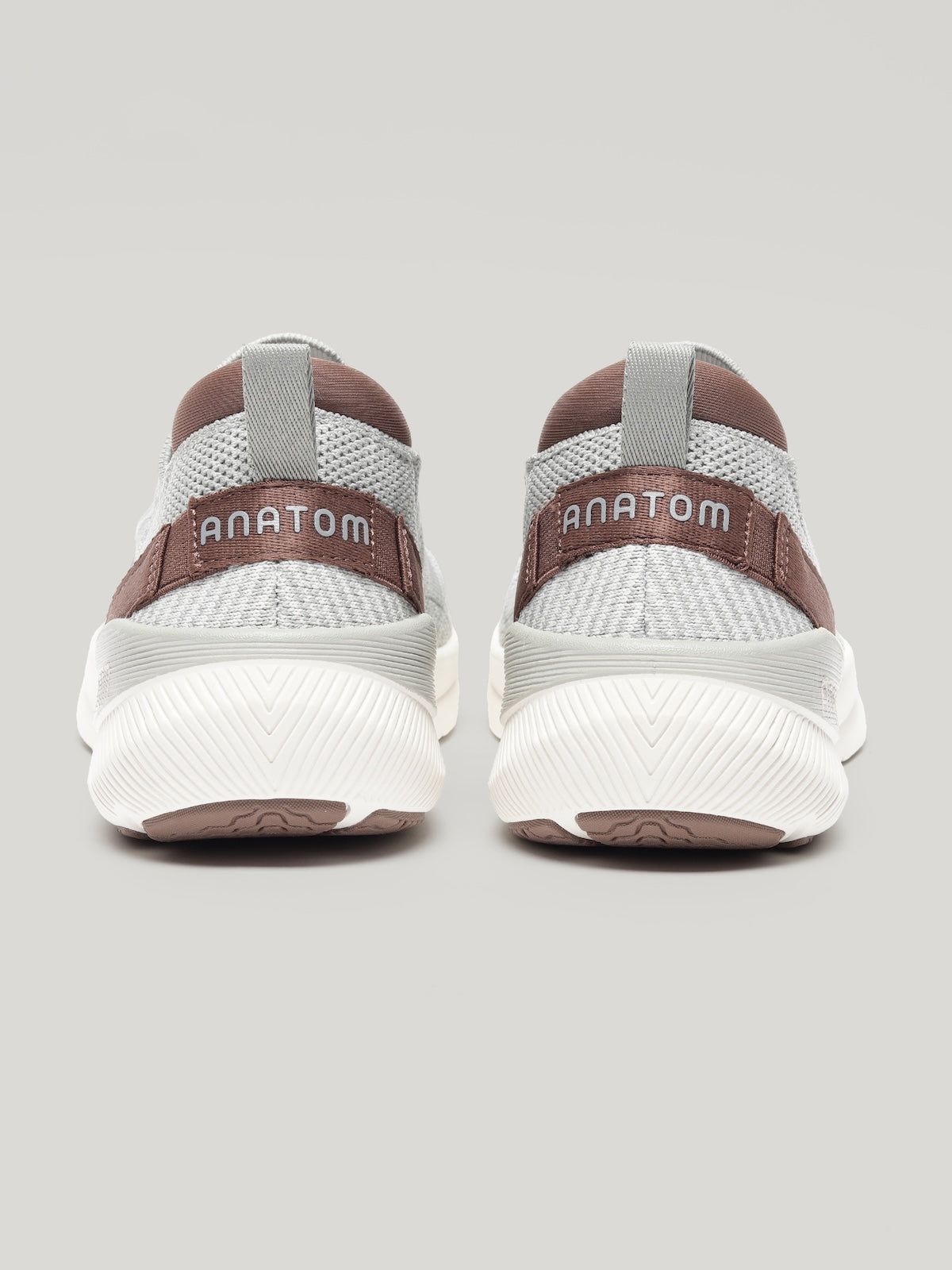 Anatom Ease Series AM001 - Mens Slip On Shoes Taupe Melan