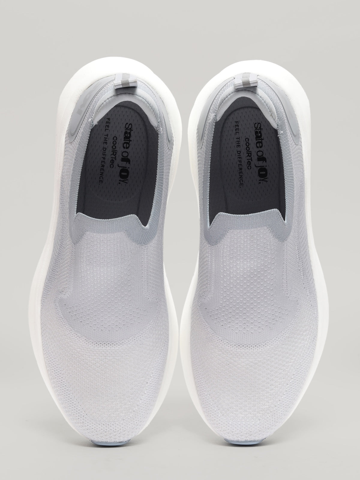 JM042 - Men's Slip On Shoes Light Grey