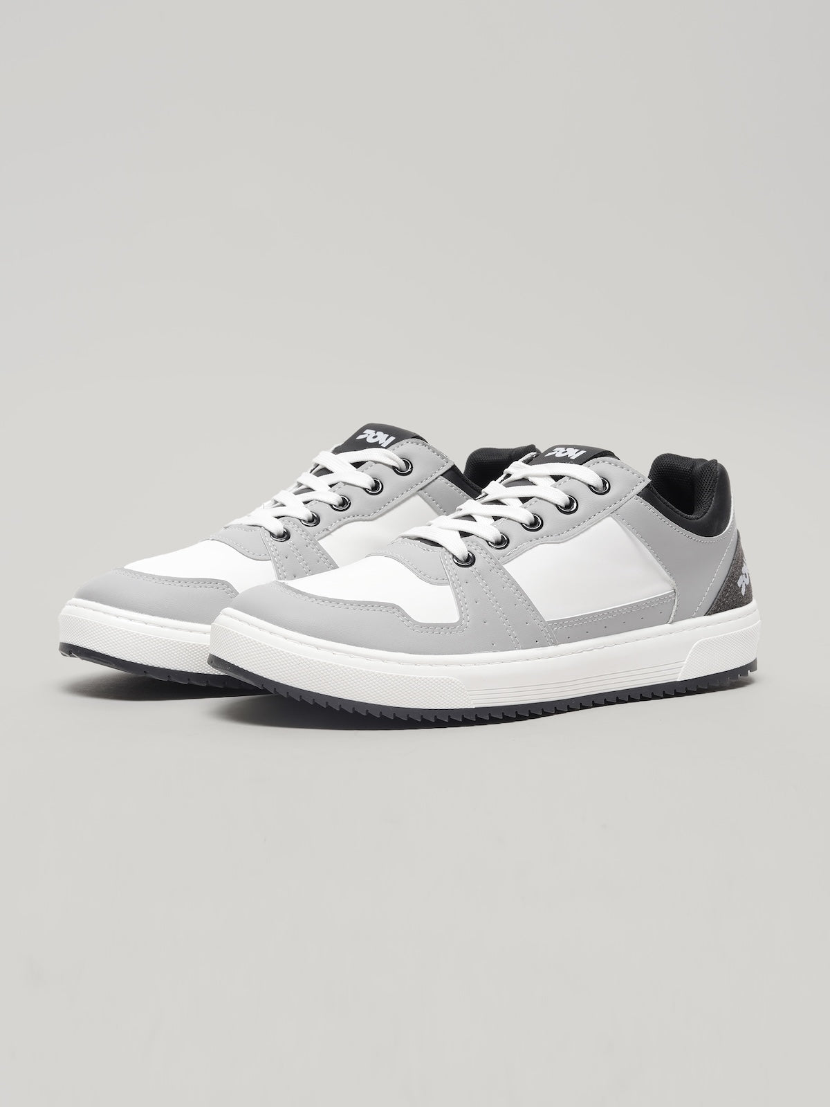 JM070 - Men's Lace up Shoes Light Grey