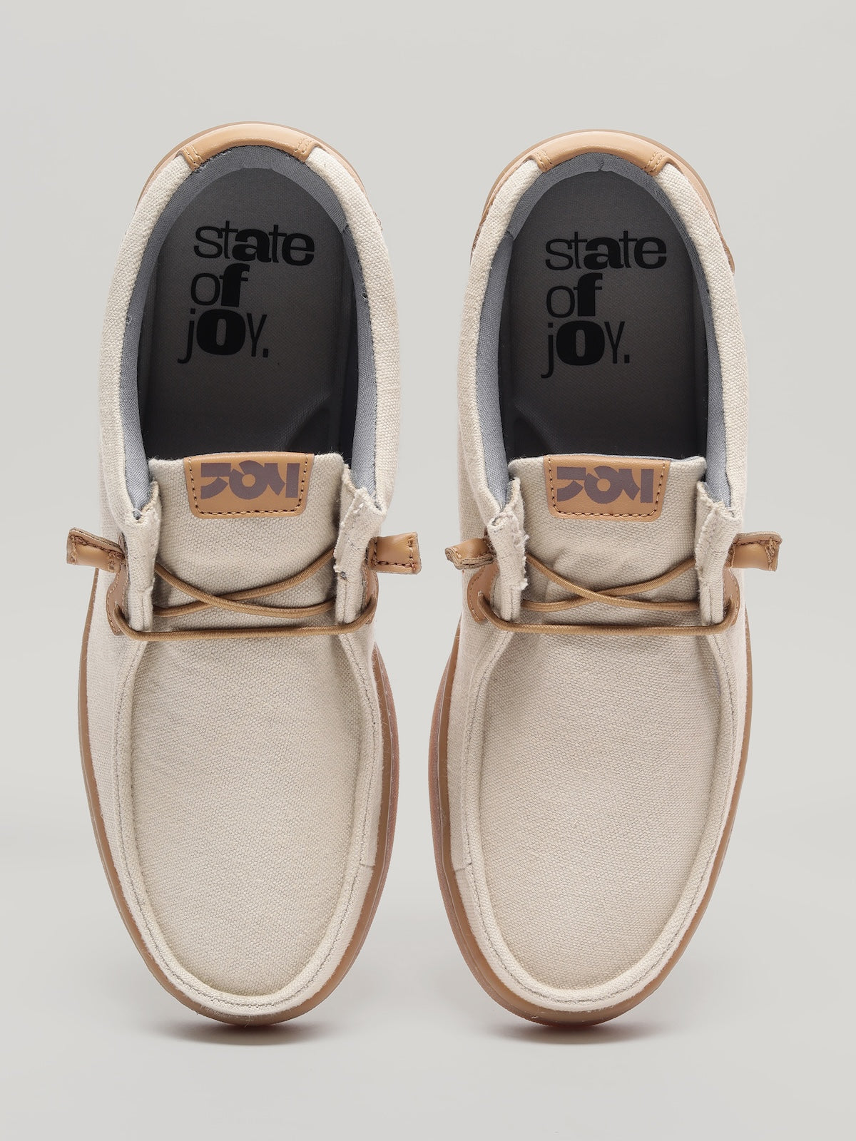 JM076 - Men's Canvas Shoes Beige