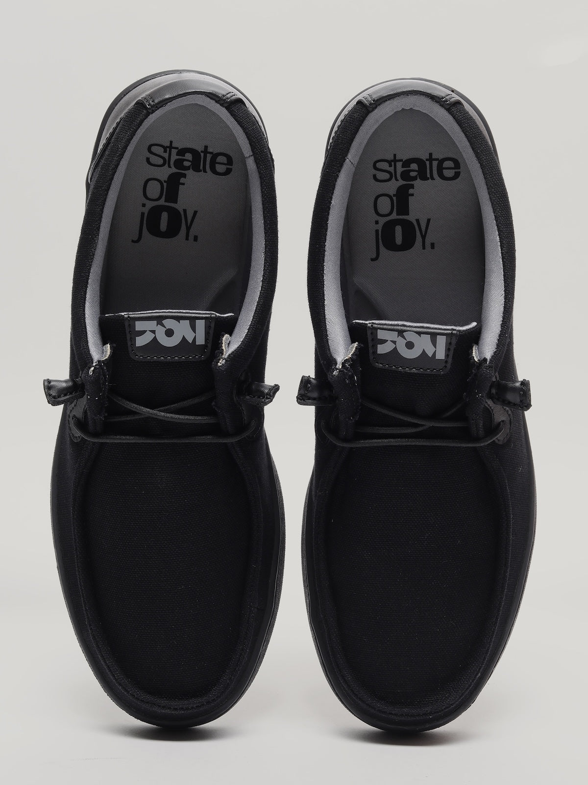 JM076 - Men's Canvas Shoes Black