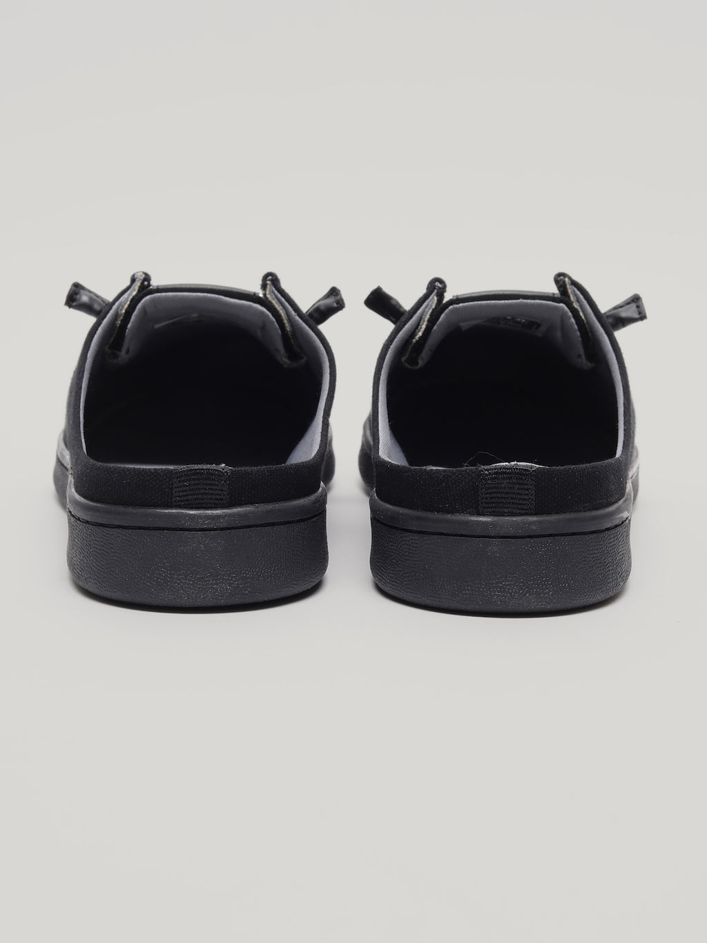 JM077 - Men's Canvas Mules Black