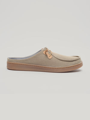 JM077 - Men's Canvas Mules Khaki