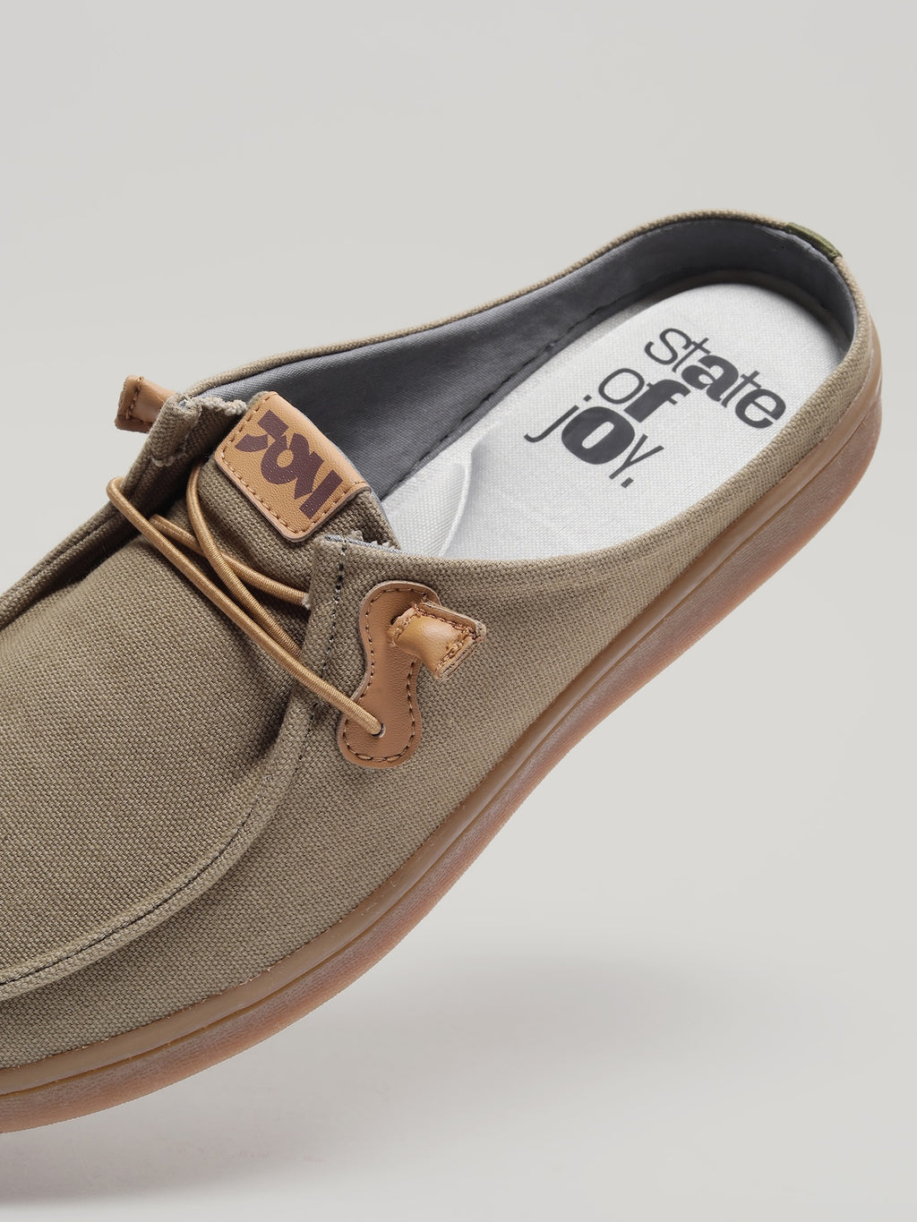 JM077 - Men's Canvas Mules Khaki