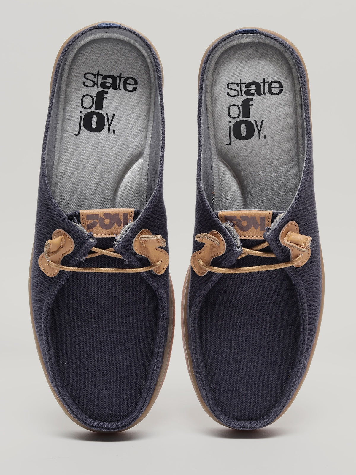 JM077 - Men's Canvas Mules Navy
