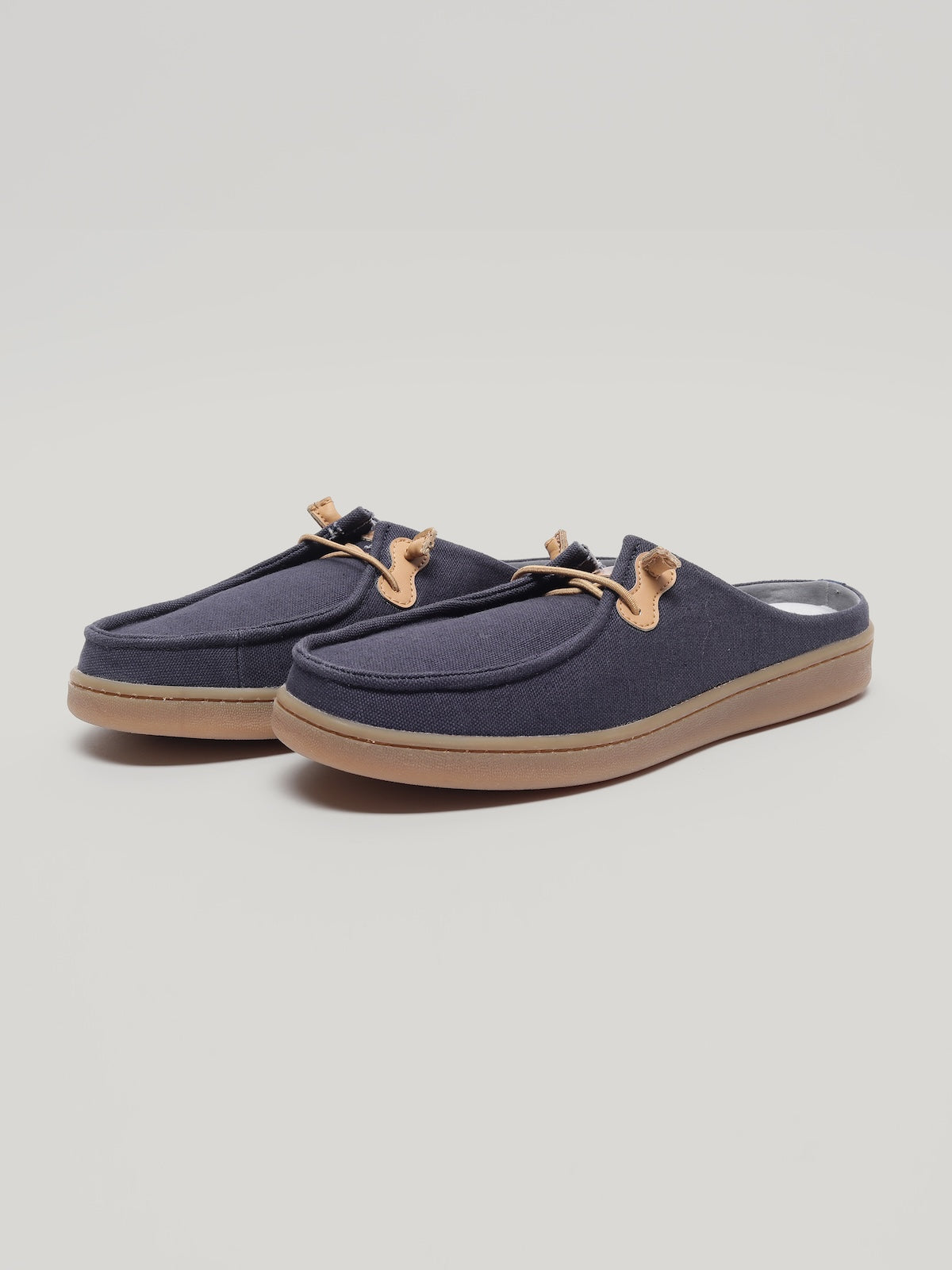 JM077 - Men's Canvas Mules Navy