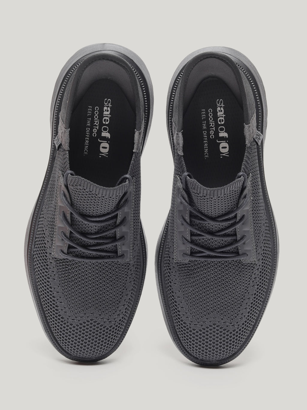 JM085 - Men's Lace Up Shoes Charcoal