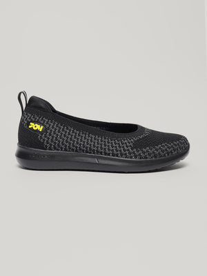 JW040 - Women's Slip On Shoes Black