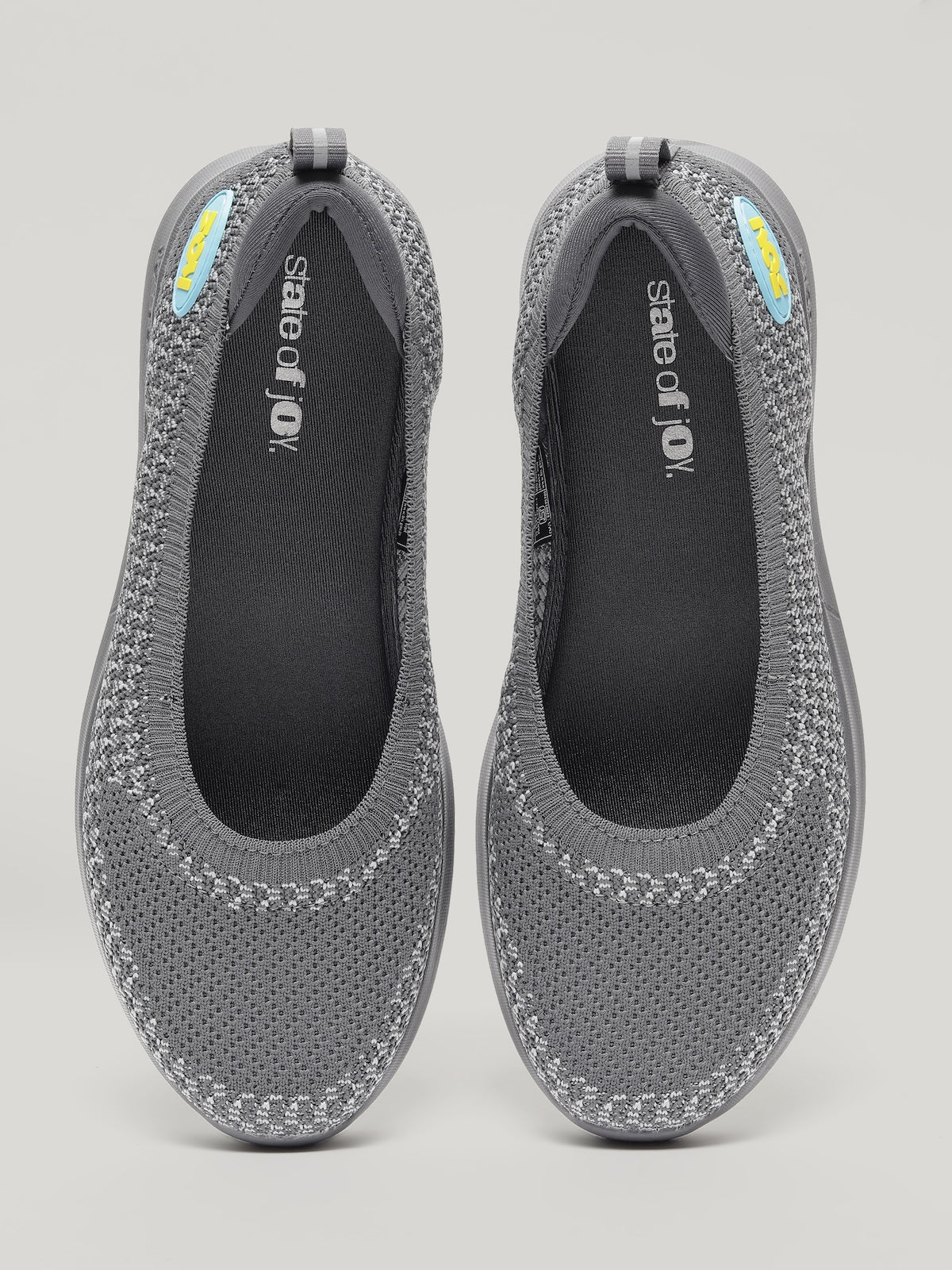 JW040 - Women's Slip On Shoes Grey