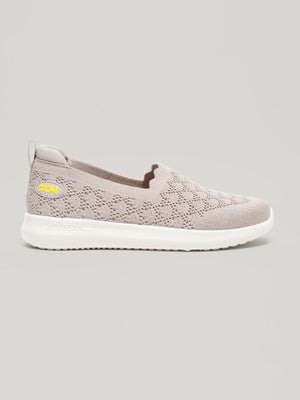 JW044 - Women's Slip On Shoes Dark Beige
