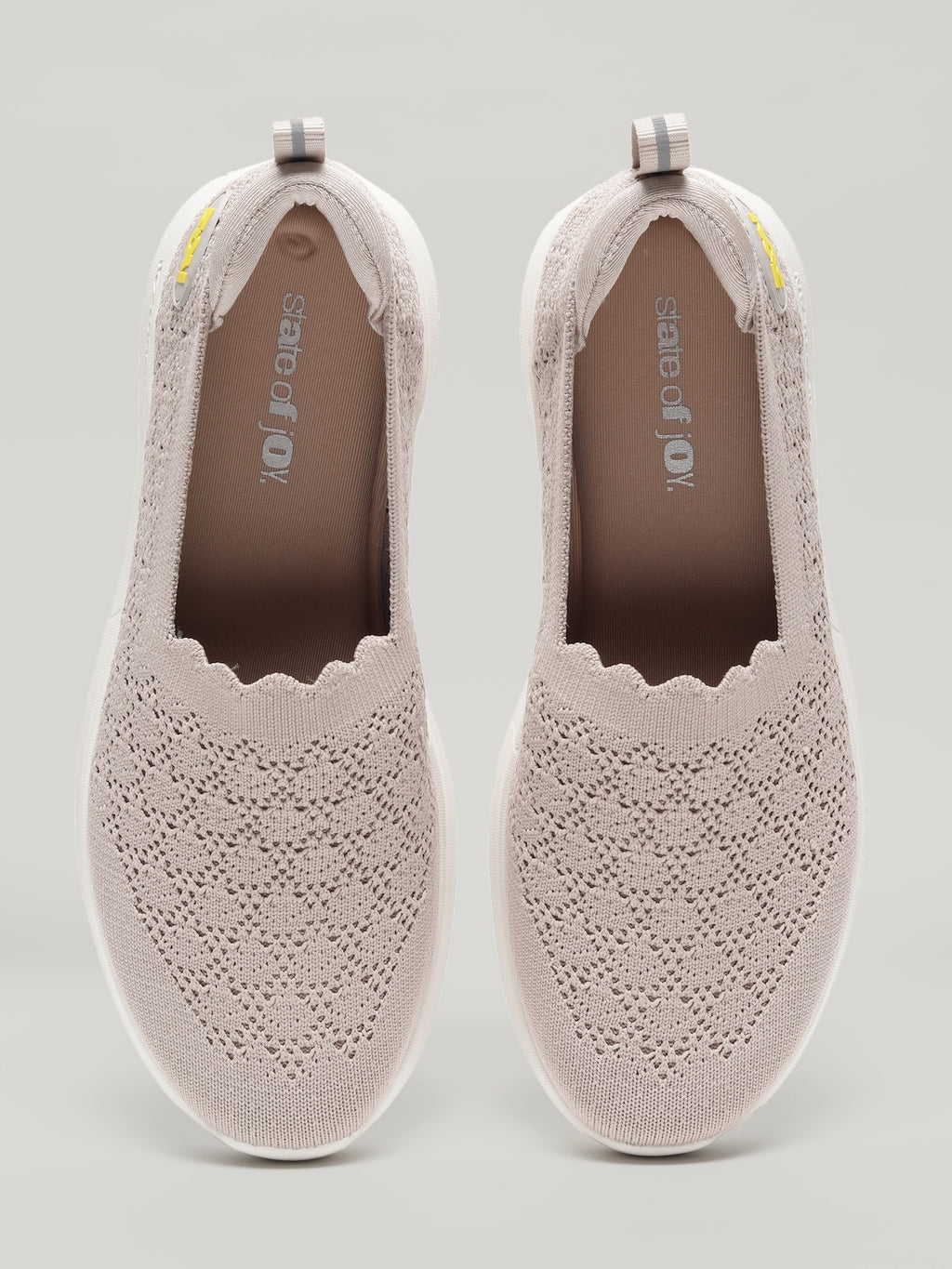 JW044 - Women's Slip On Shoes Dark Beige