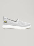 JW044 - Women's Slip On Shoes Light Grey